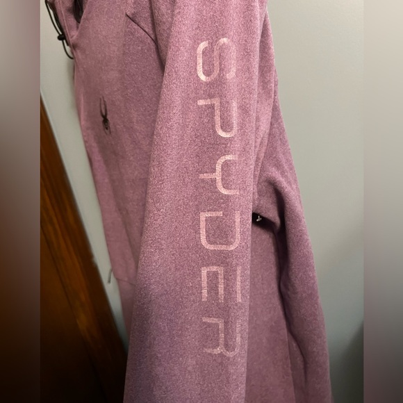 Spyder Men's Zip-Up Purple Lightweight Hoodie Sweatshirt NWT - Picture 4 of 5